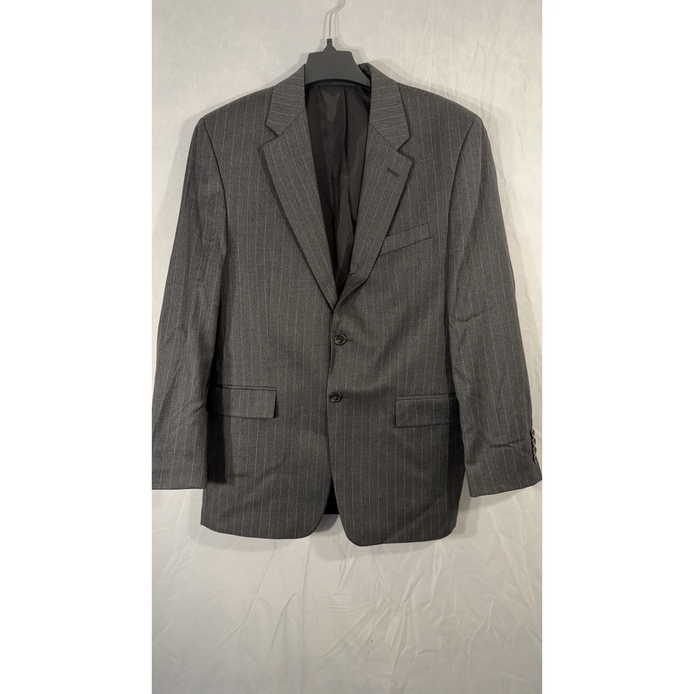 Lauren Ralph Lauren Blazer Mens 40R Wool Pinstripe Sport Coat‎ Two Button Style
